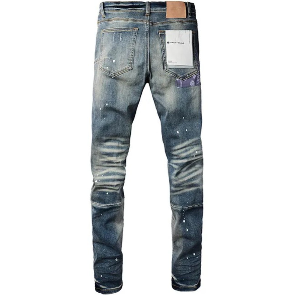 Purple Brand Distressed and Ripped Skinny Jeans 'Light Wash'