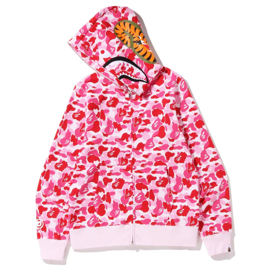 Hoodie Bape Abc Camo Shark "Pink"