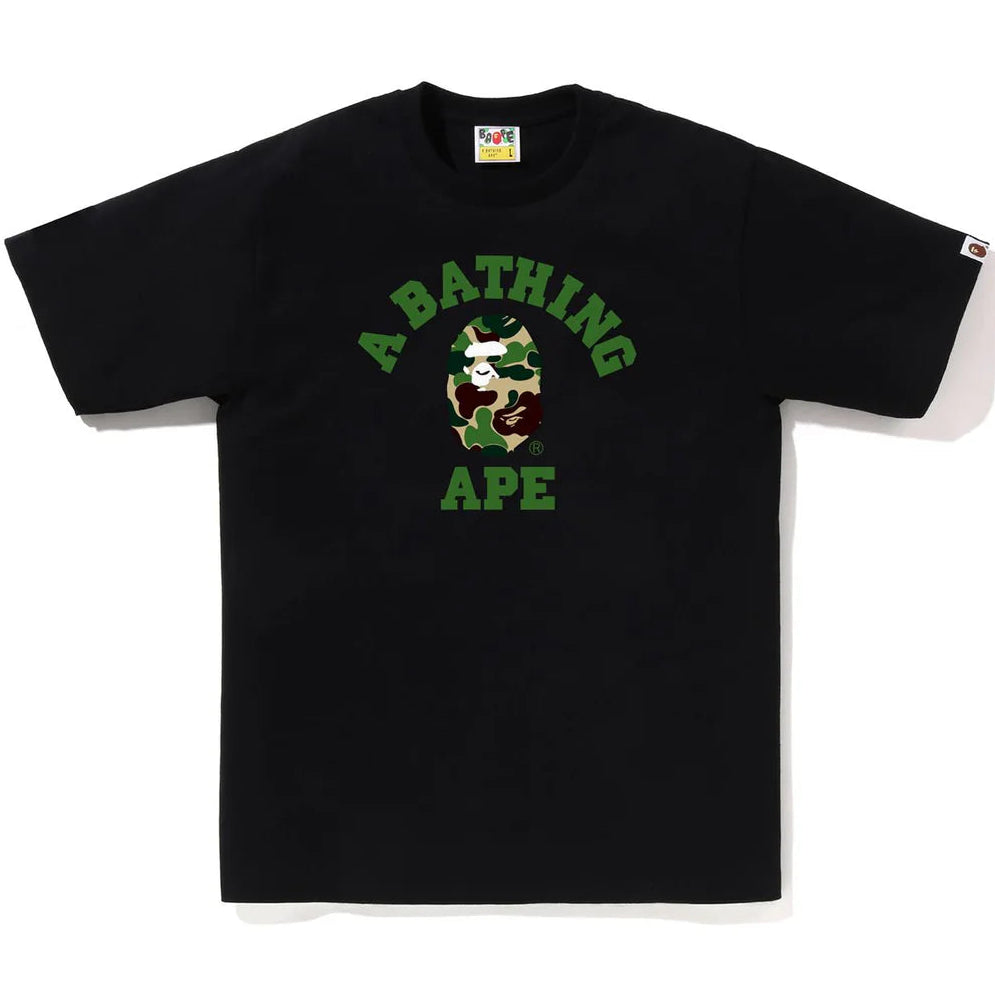 Camiseta BAPE Abc Camo College Tee "Black/Green"