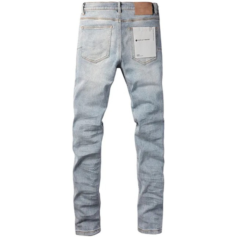 Jeans Ajustados Purple Brand Rotos 'Azul Claro'