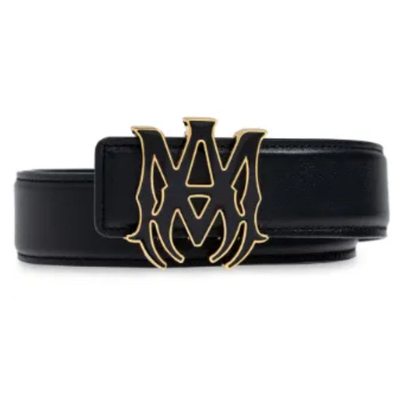 Cinturón Amiri Logo 40mm Negro/Dorado