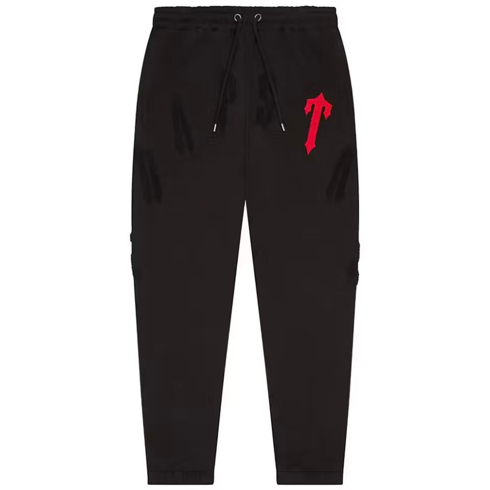 Jogger Trapstar Irongate 2.0 Negro/Rojo