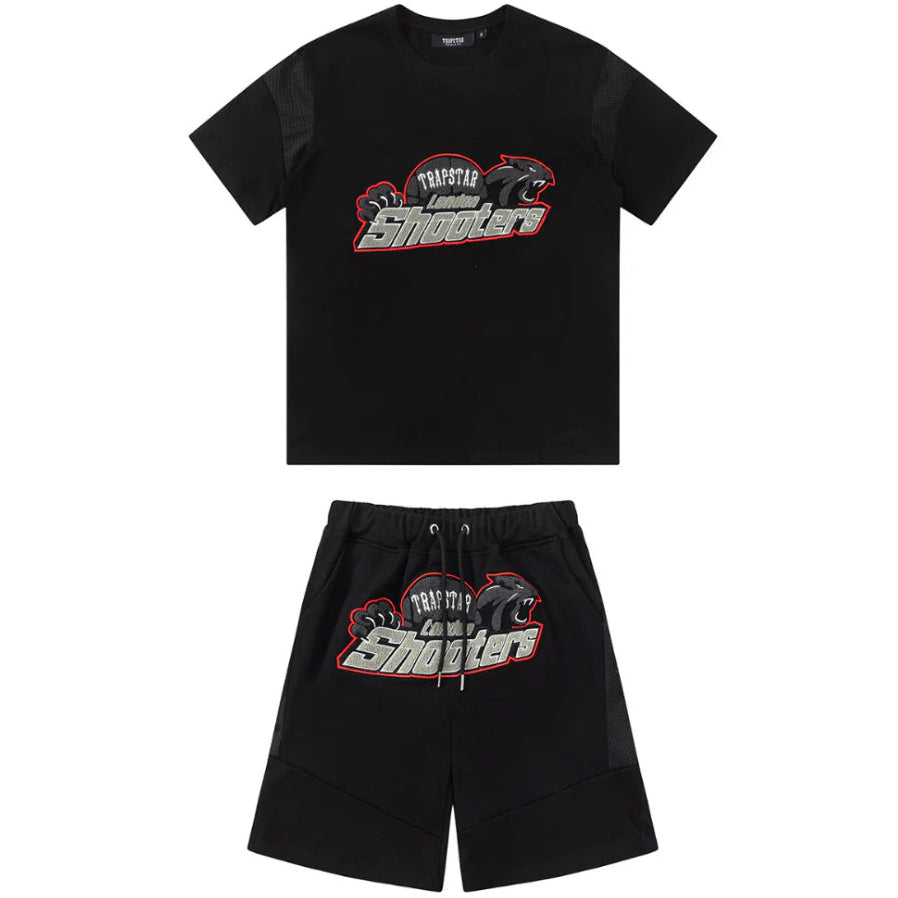 Conjunto Veraniego Trapstar Shooters Rojo/Negro