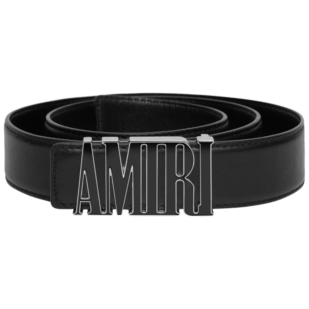 Cinturón Amiri Core 40mm Negro/Plateado