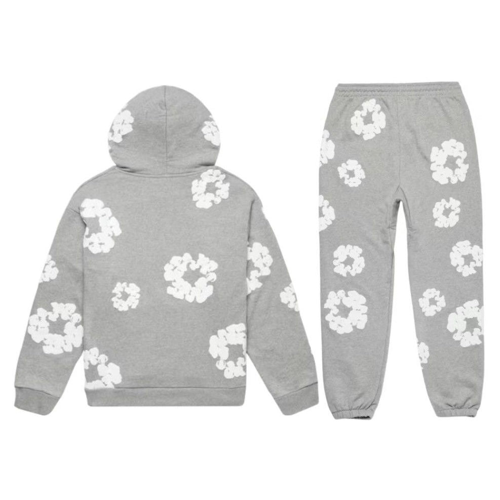 Conjunto Denim Tears Gris Claro