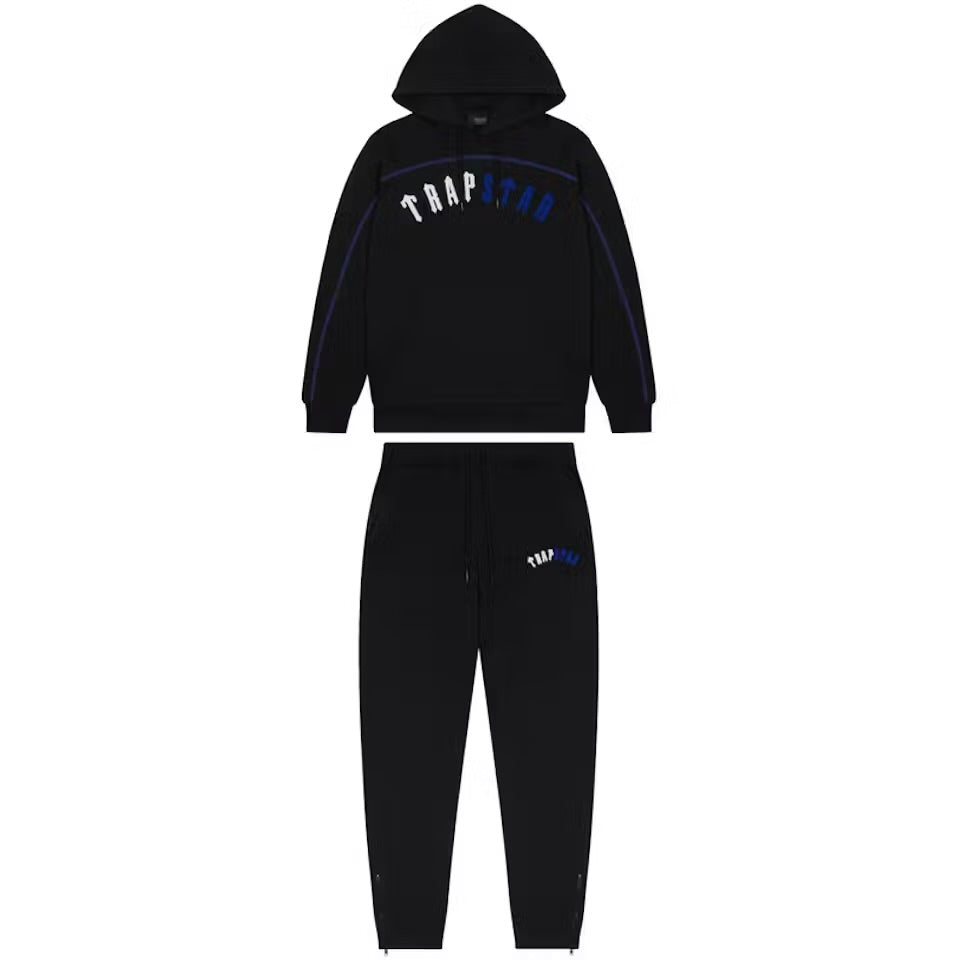 Conjunto Trapstar Irongate Negro/Blanco/Azul
