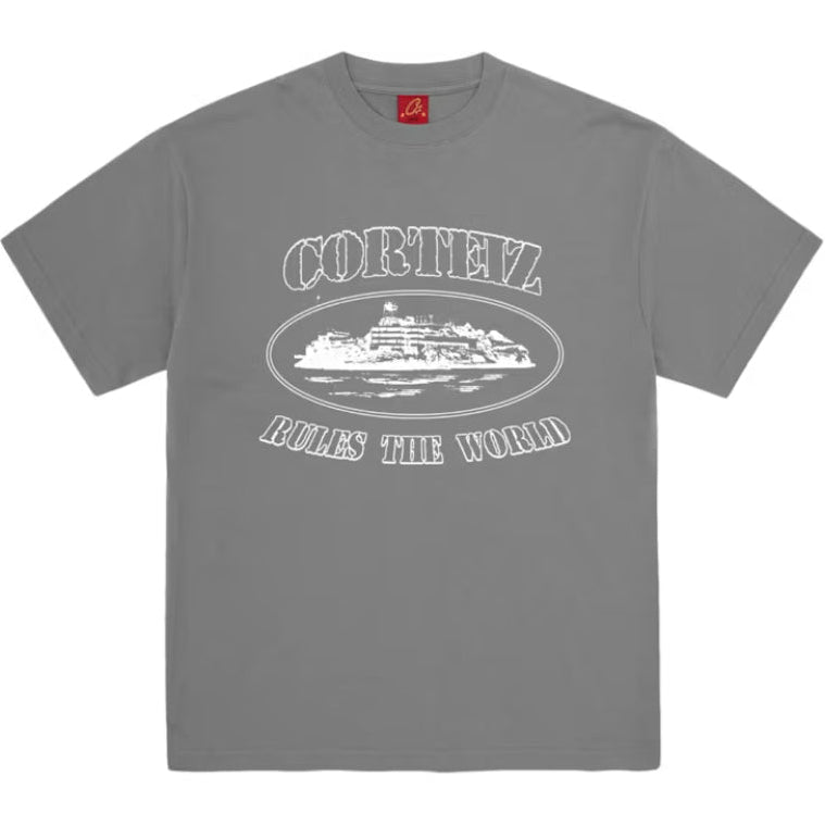 Camiseta Corteiz Alcatraz Gris
