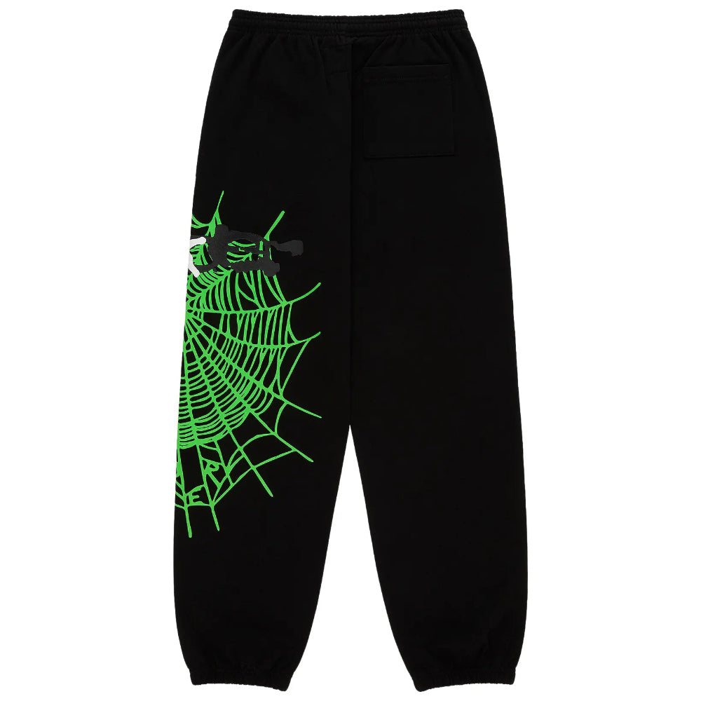 Jogger Sp5der Side Web Black and Green