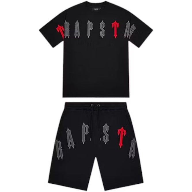 Conjunto Veraniego Trapstar Arch Decoded 2.0 Negro/Rojo