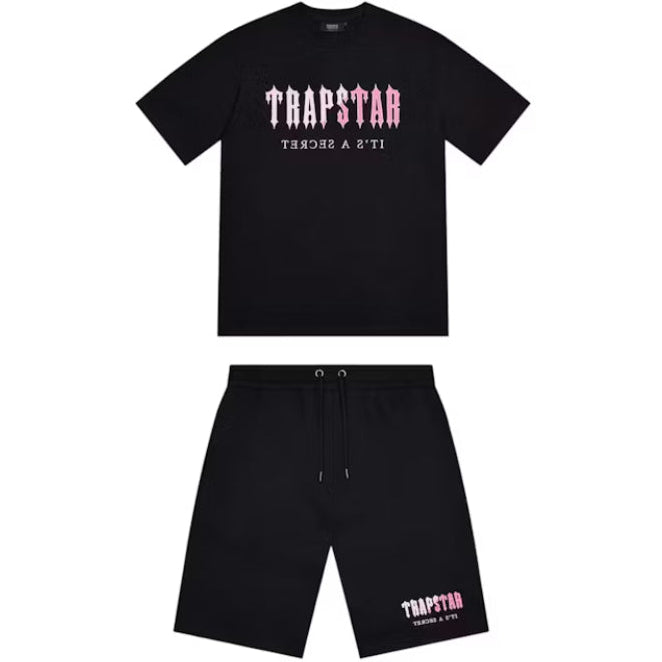 Conjunto Veraniego Trapstar Negro/Rosa