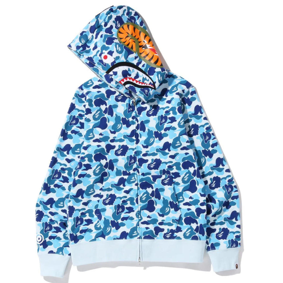 Hoodie Bape Abc Camo Shark "Blue"