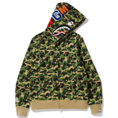 Hoodie Bape Abc Camo Shark "Green"