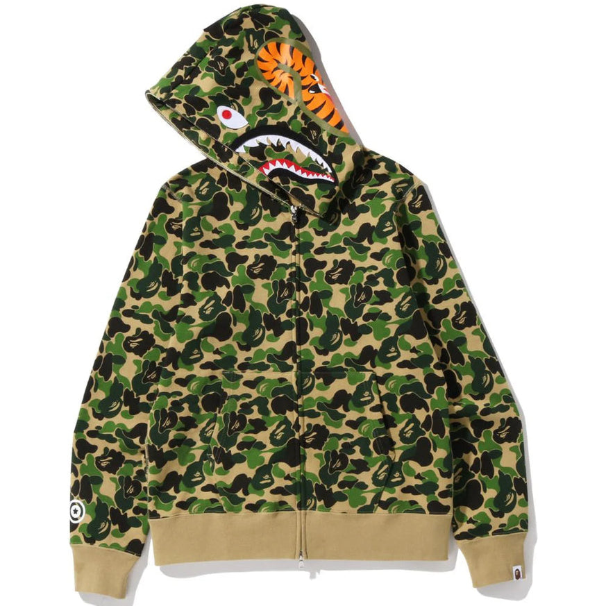 Hoodie Bape Abc Camo Shark "Green"