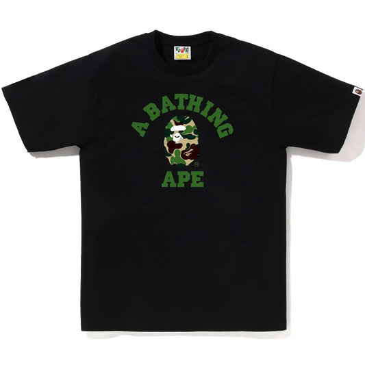Camiseta BAPE Abc Camo College Tee "Black/Green"