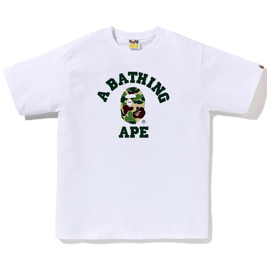 Camiseta BAPE Abc Camo College Tee "White/Green"