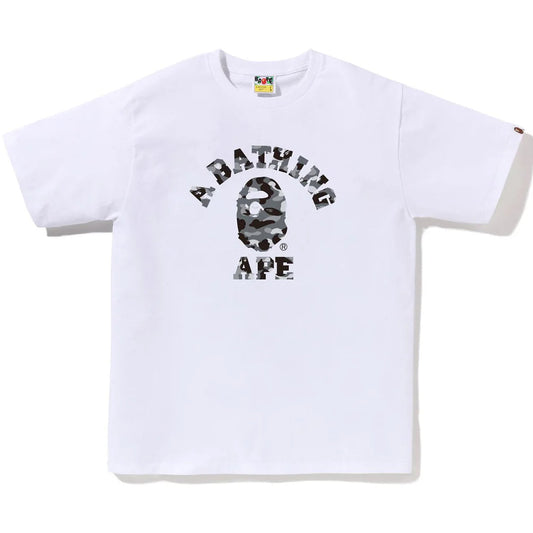 Camiseta BAPE 1st Camo College "White/Grey"