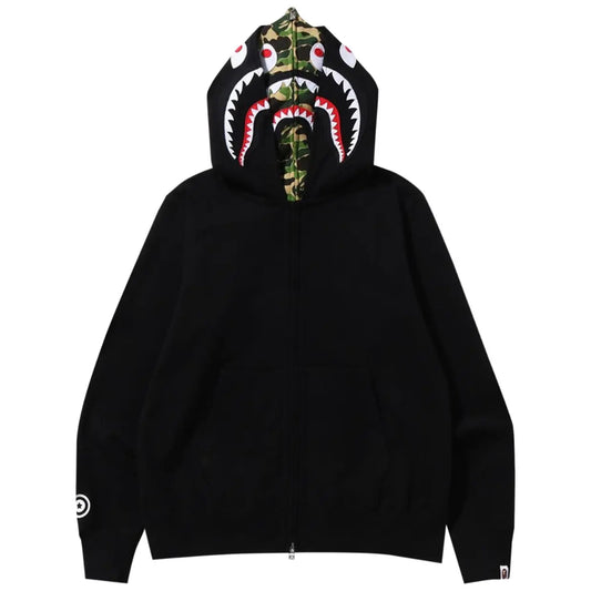 Double Hoodie BAPE ABC Camo Shark "Green"