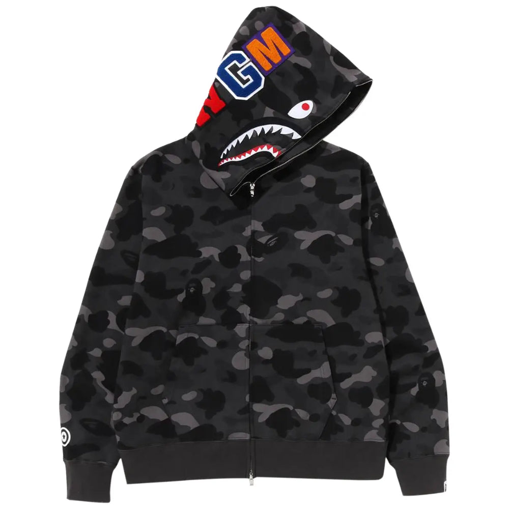 Hoodie Bape Abc Camo Shark "Black"