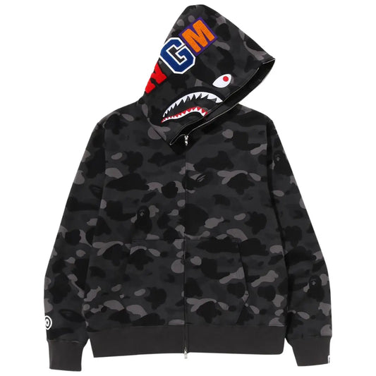 Hoodie Bape Abc Camo Shark "Black"