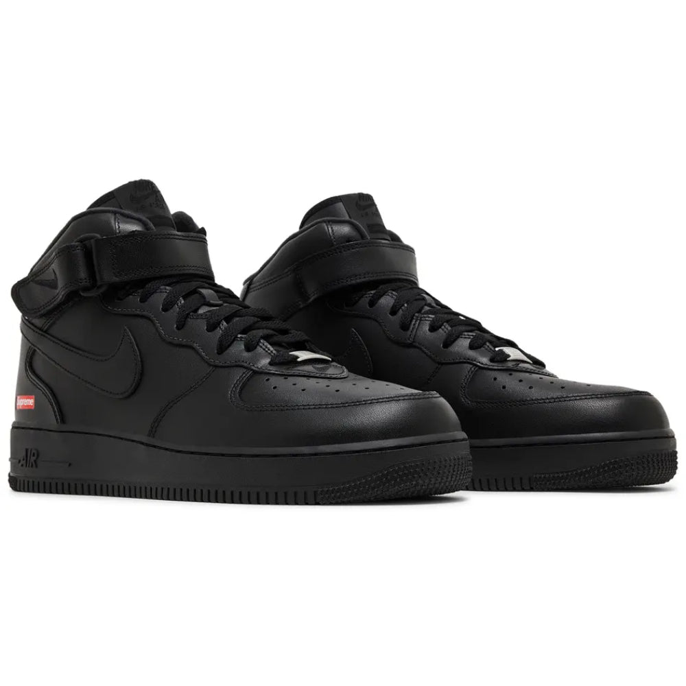 Supreme x Nike Air Force 1 Mid "Triple Black"