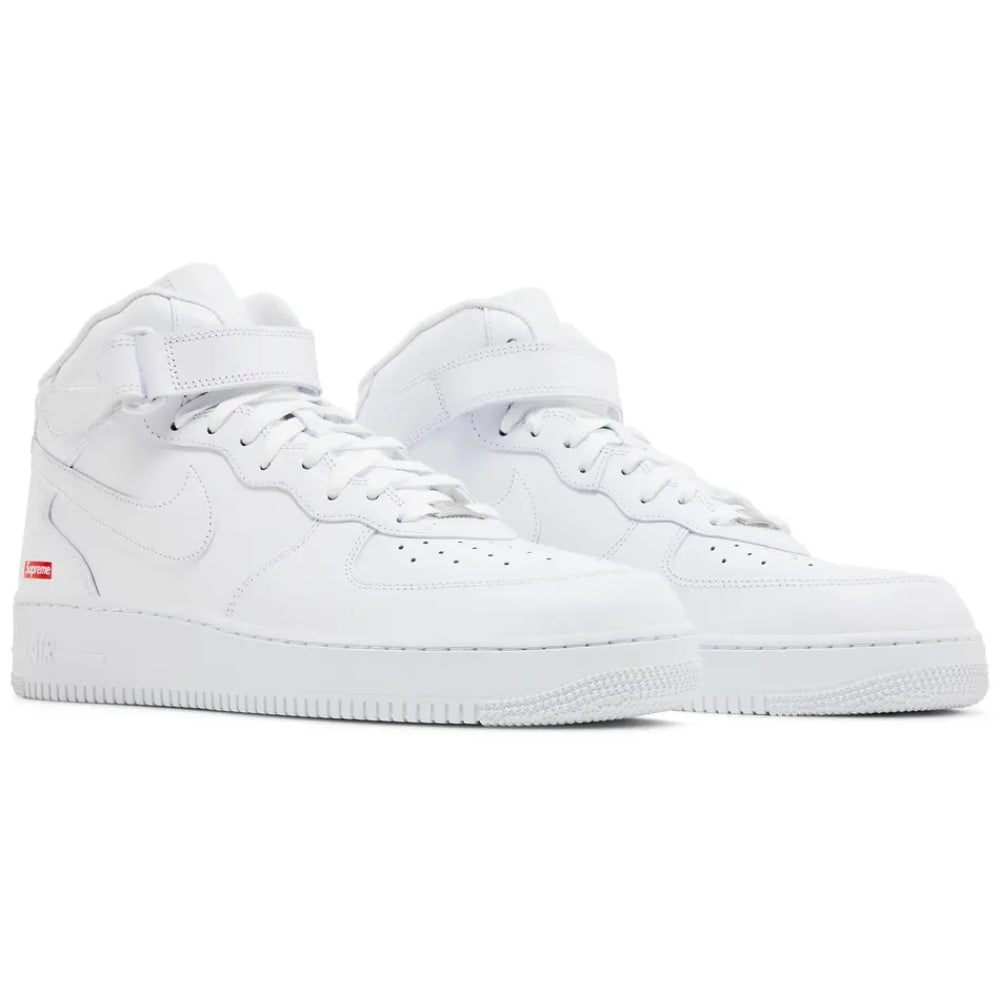 Supreme x Nike Air Force 1 Mid "Triple White"