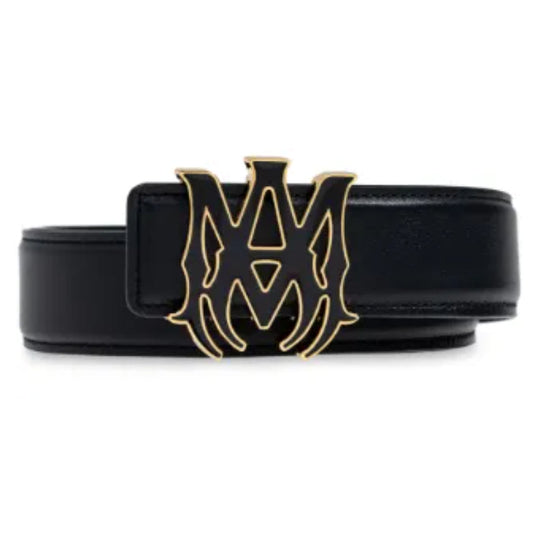 Cinturón Amiri Logo 40mm Negro/Dorado