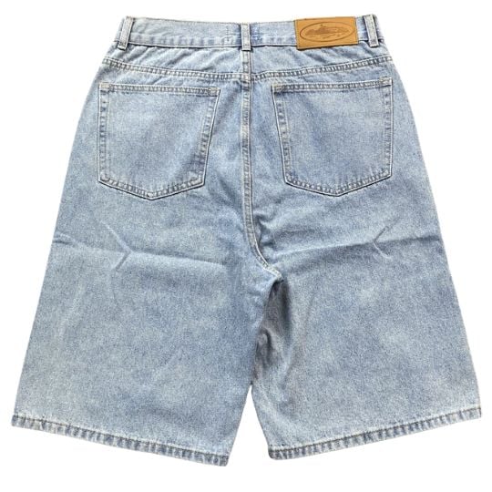 Corteiz Alcatraz Blue Denim Shorts