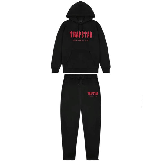 Conjunto Trapstar Decoded Negro/Rojo