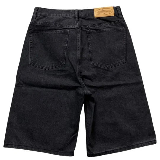 Corteiz Alcatraz Black Denim Shorts