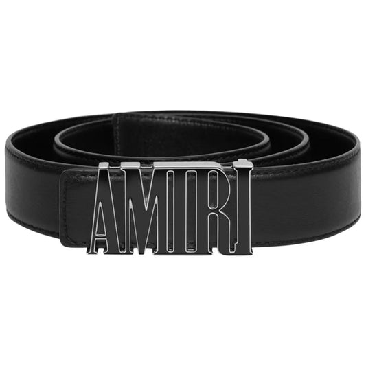Cinturón Amiri Core 40mm Negro/Plateado