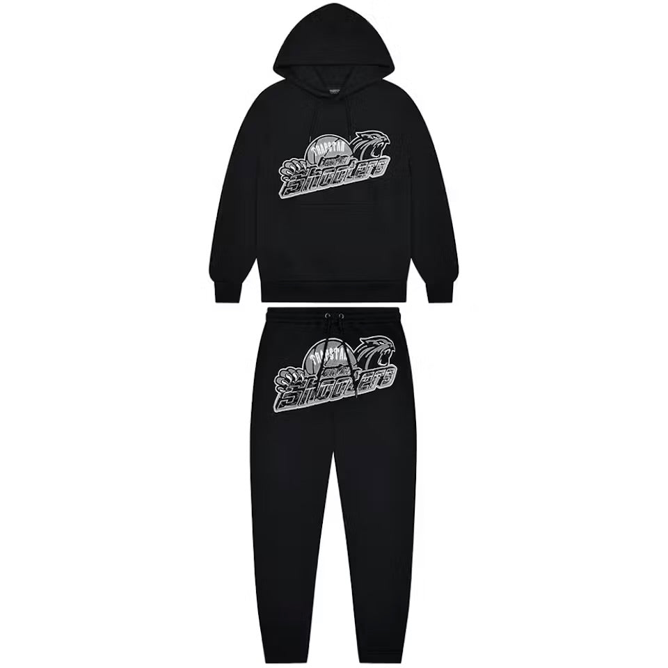 Conjunto Trapstar Shooters Negro/Blanco