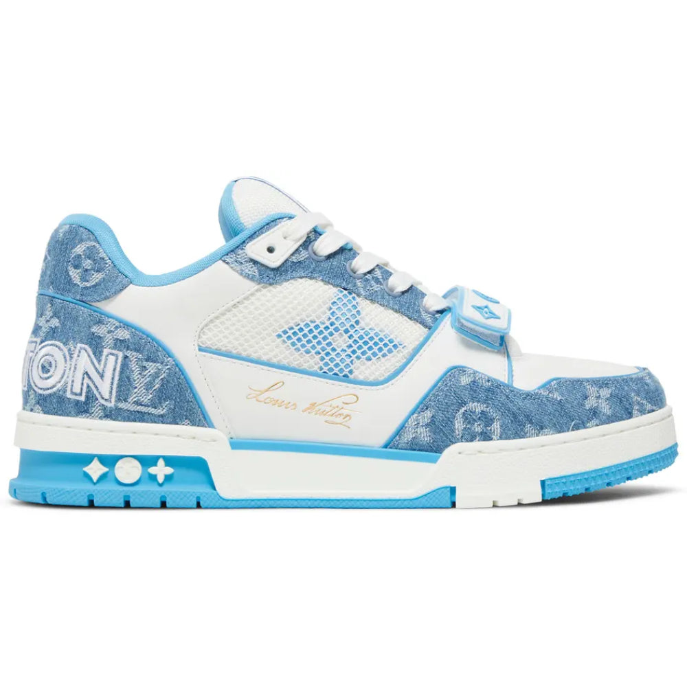 Louis Vuitton Trainer Low "Velcro Strap/Light Blue Monogram Denim"