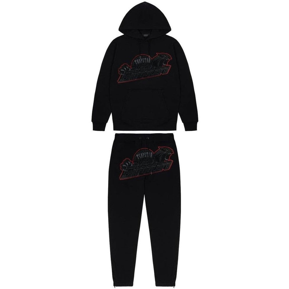 Conjunto Trapstar Shooters Negro/Rojo