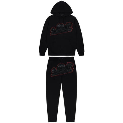 Conjunto Trapstar Shooters Negro/Rojo