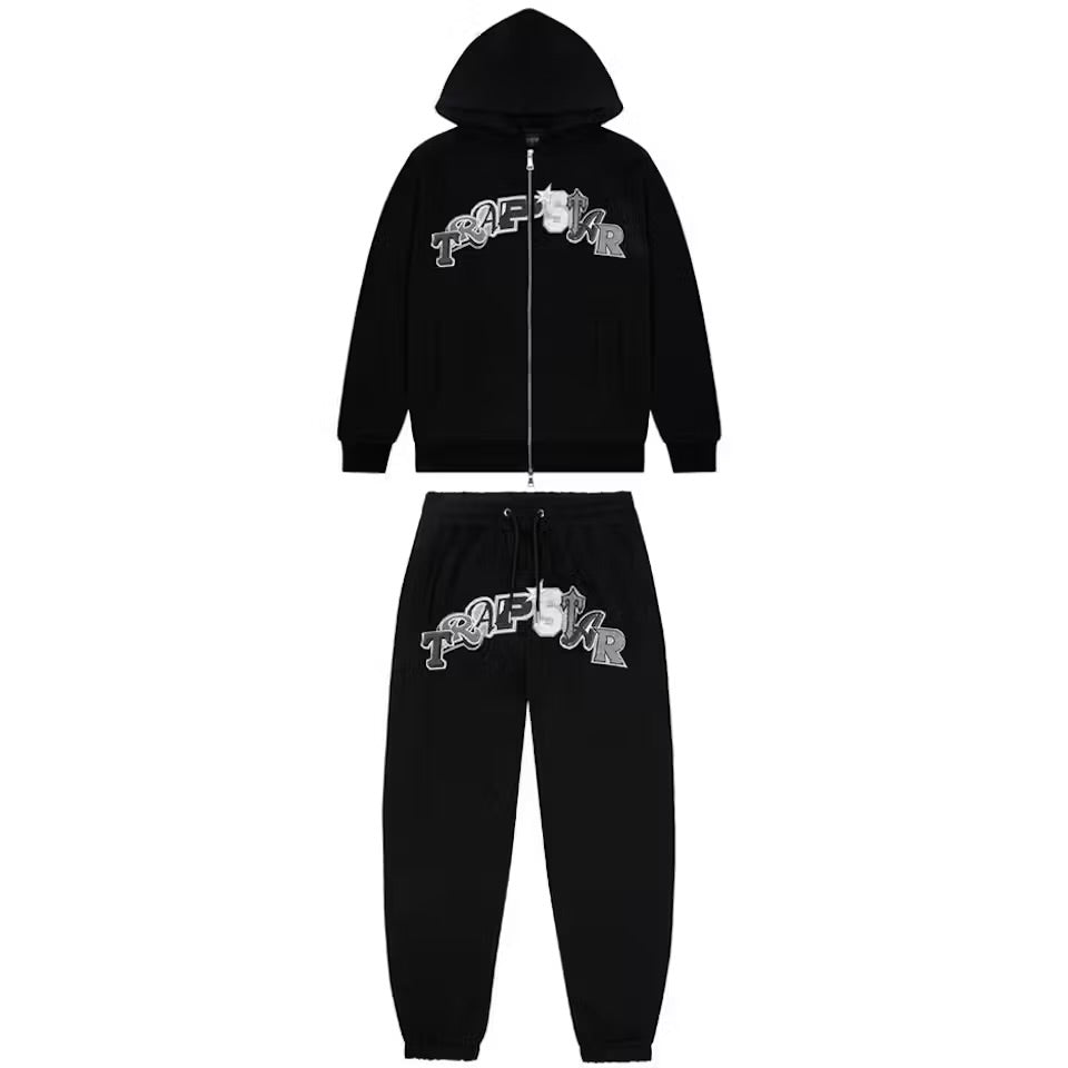 Conjunto Trapstar Wildcard Negro/Blanco
