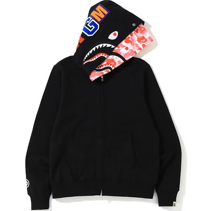 Double Hoodie BAPE ABC Camo Shark "Pink"