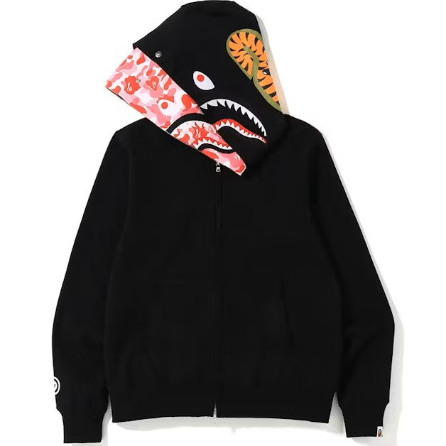 Double Hoodie BAPE ABC Camo Shark "Pink"