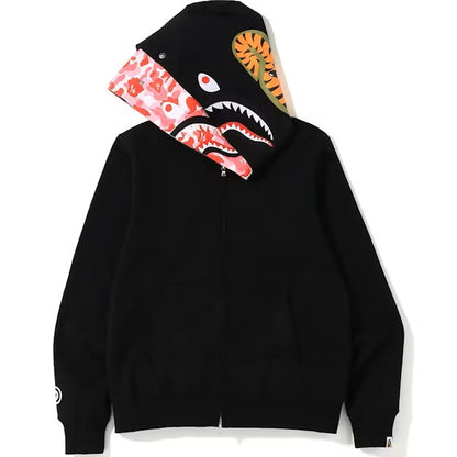 Double Hoodie BAPE ABC Camo Shark "Pink"