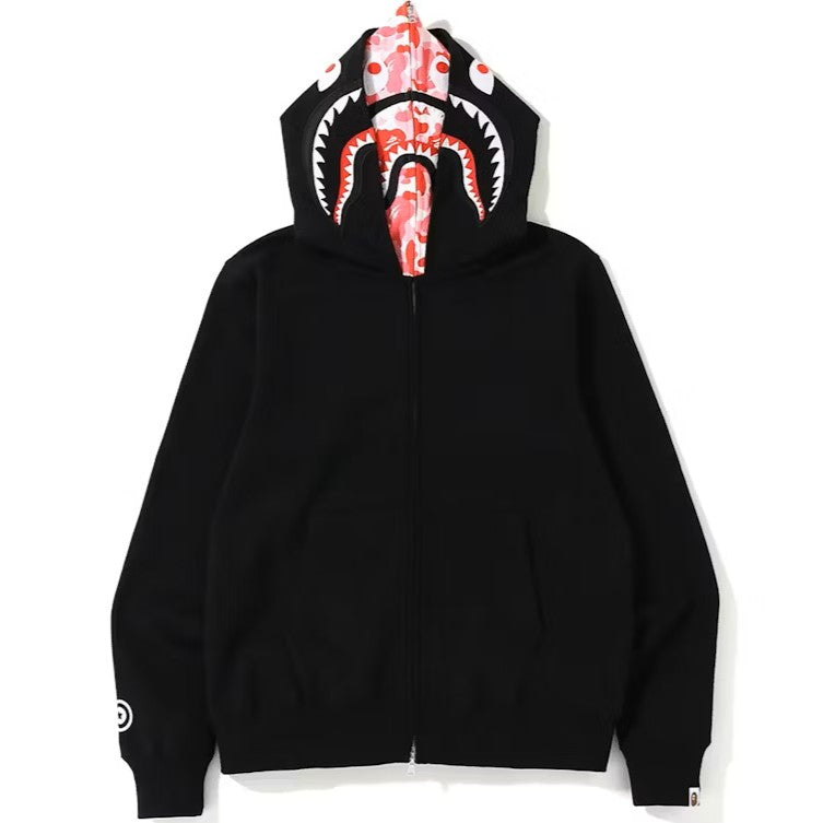 Double Hoodie BAPE ABC Camo Shark "Pink"