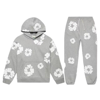 Conjunto Denim Tears Gris Claro