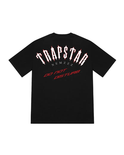 Camiseta Trapstar Shooters Negro/Rojo