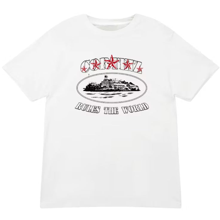 Camiseta Corteiz Alcatraz Blanca