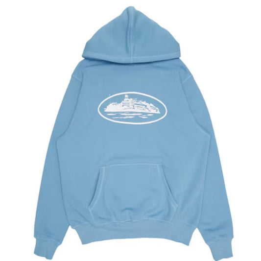 Hoodie Corteiz Alcatraz Azul Bebe