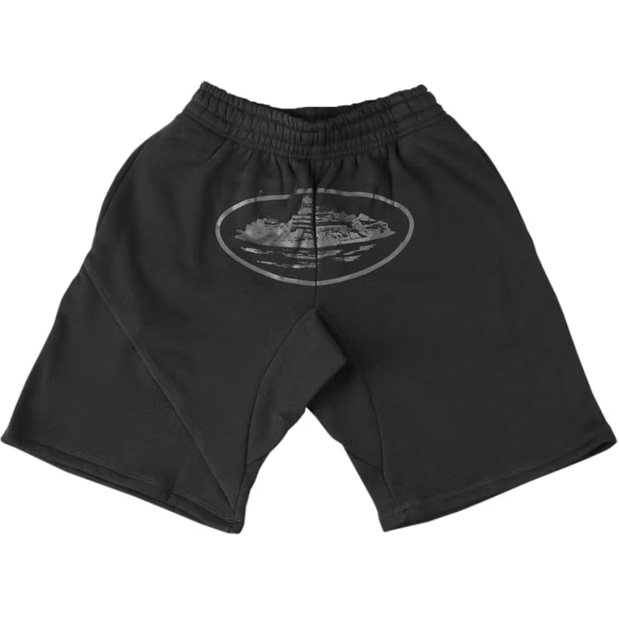 Short Corteiz Alcatraz Negro Completo