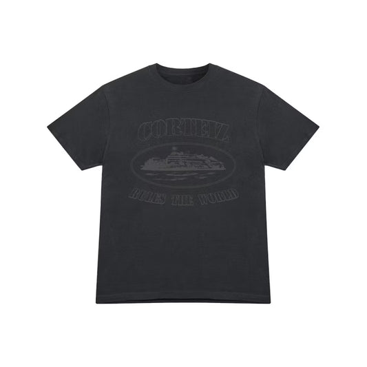 Camiseta Corteiz Alcatraz Negra Completa