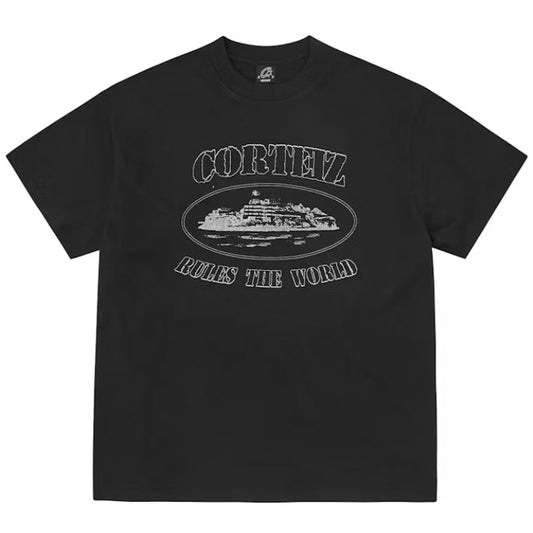 Camiseta Corteiz Alcatraz Negra