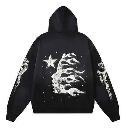 Hoodie Hellstar Path To Paradise Negro