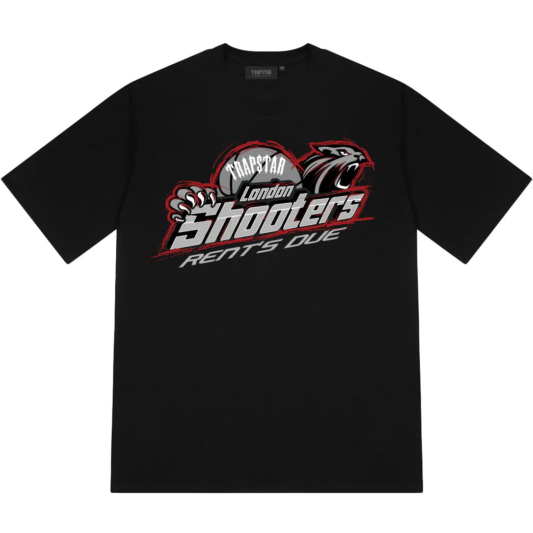 Camiseta Trapstar Shooters Negro/Rojo