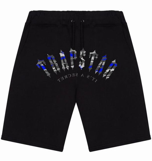 Short Trapstar I’ts a Secret Negro/Blue Camo