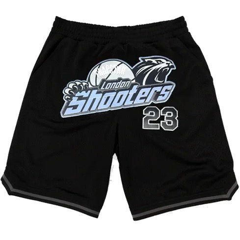 Short Trapstar Shooters Negro/Azul Cielo